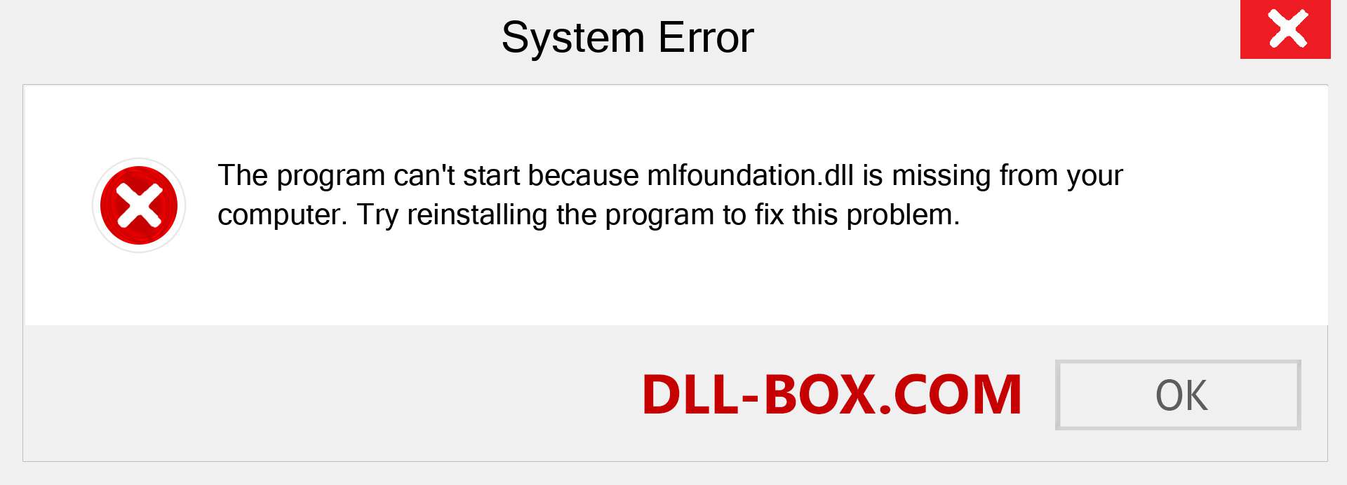  mlfoundation.dll file is missing?. Download for Windows 7, 8, 10 - Fix  mlfoundation dll Missing Error on Windows, photos, images